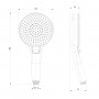 Лейка душевая LEMARK LM8126C, 3-функциональная Лейка душевая LEMARK LM8126C, 3-функциональная