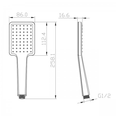 Лейка душевая LEMARK LM8124C, 1-функциональная Лейка душевая LEMARK LM8124C, 1-функциональная