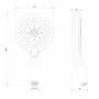 Лейка душевая LEMARK LM8128C, 3-функциональная Лейка душевая LEMARK LM8128C, 3-функциональная
