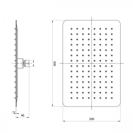 Лейка LEMARK LM9490GM для верхнего душа, 1-функциональная Лейка LEMARK LM9490GM для верхнего душа, 1-функциональная