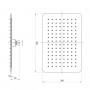 Лейка LEMARK LM9490GM для верхнего душа, 1-функциональная Лейка LEMARK LM9490GM для верхнего душа, 1-функциональная