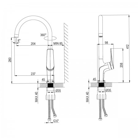 Смеситель LEMARK Bronx LM3705GM для кухни Смеситель LEMARK Bronx LM3705GM для кухни