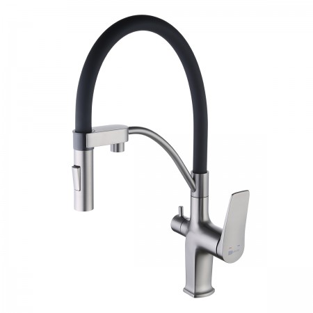 Смеситель LEMARK Bronx LM3761GM для кухни с подключением к фильтру с питьевой водой Смеситель LEMARK Bronx LM3761GM для кухни с подключением к фильтру с питьевой водой