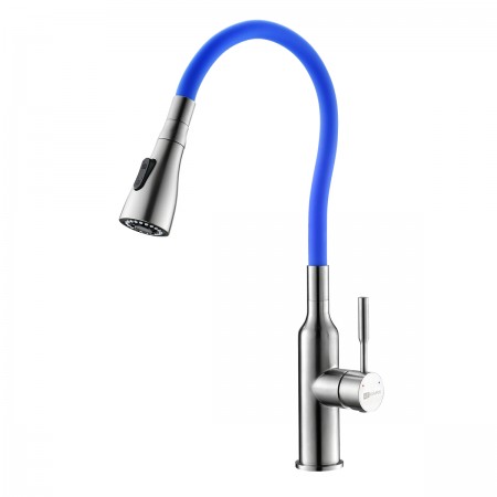 Смеситель LEMARK Expert LM5082S-Blue для кухни с гибким изливом Смеситель LEMARK Expert LM5082S-Blue для кухни с гибким изливом