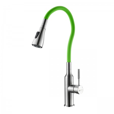 Смеситель LEMARK Expert LM5082S-Green для кухни с гибким изливом Смеситель LEMARK Expert LM5082S-Green для кухни с гибким изливом