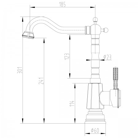 Смеситель LEMARK Jasmine LM6605ORB для кухни Смеситель LEMARK Jasmine LM6605ORB для кухни