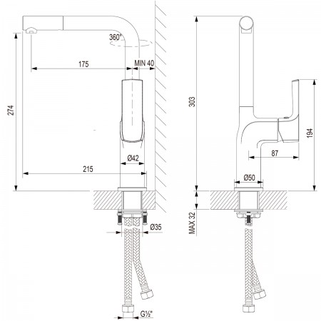 Смеситель LEMARK Ursus LM7205BLR для кухни Смеситель LEMARK Ursus LM7205BLR для кухни