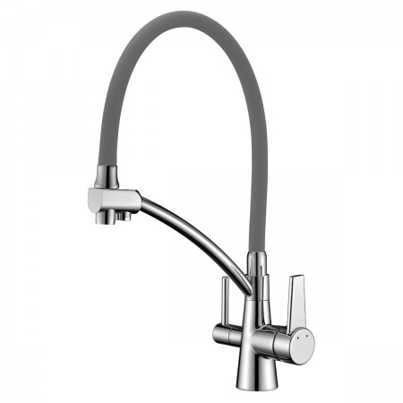Смеситель LEMARK Comfort LM3071C-Gray для кухни с подключением к фильтру с питьевой водой Смеситель LEMARK Comfort LM3071C-Gray для кухни с подключением к фильтру с питьевой водой
