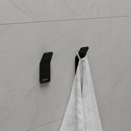 LEMARK | Крючок одинарный LEMARK SMOOTH LINE для полотенец и халатов, чёрный матовый LEMARK | Крючок одинарный LEMARK SMOOTH LINE для полотенец и халатов, чёрный матовый