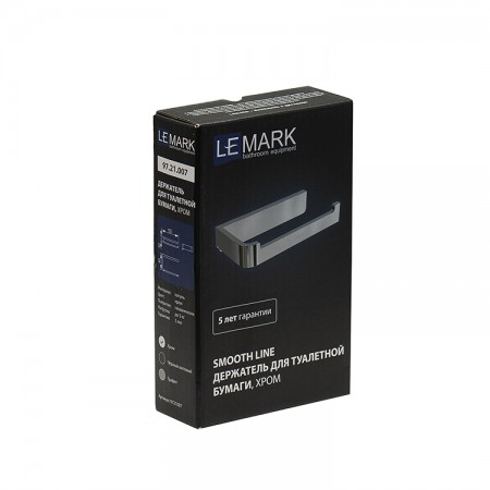 LEMARK | Держатель для туалетной бумаги LEMARK SMOOTH LINE открытый , хром LEMARK | Держатель для туалетной бумаги LEMARK SMOOTH LINE открытый , хром
