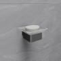 LEMARK | Мыльница LEMARK SMOOTH LINE с держателем, графит LEMARK | Мыльница LEMARK SMOOTH LINE с держателем, графит