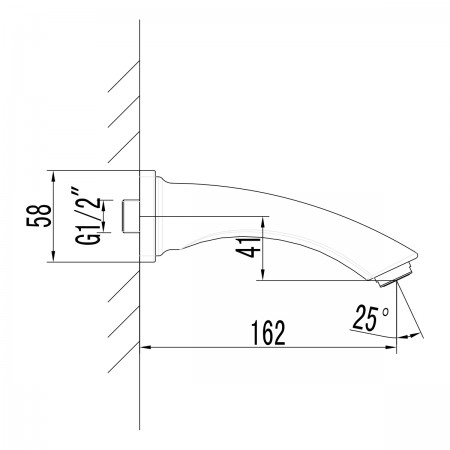 Излив для ванны LEMARK LM3781GM встраиваемый Излив для ванны LEMARK LM3781GM встраиваемый