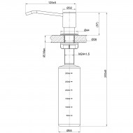 Дозатор для жидких моющих средств LEMARK Expert LM8201, врезной