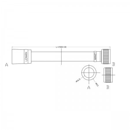 Душевой шланг LEMARK LE8025P-Black 1.5 м, TURN-FREE, черный Душевой шланг LEMARK LE8025P-Black 1.5 м, TURN-FREE, черный