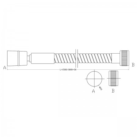 Душевой шланг LEMARK LE8035S двухзагибный растяжной от1,5 до 1,8 м, TURN-FREE, сталь хромир, блистер Душевой шланг LEMARK LE8035S двухзагибный растяжной от1,5 до 1,8 м, TURN-FREE, сталь хромир, блистер
