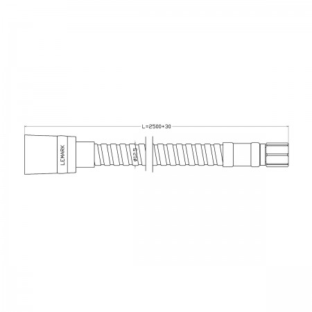 Шланг для лейки кухонного смесителя и смесителя на борт ванны LEMARK LE8052S, 250 см Шланг для лейки кухонного смесителя и смесителя на борт ванны LEMARK LE8052S, 250 см