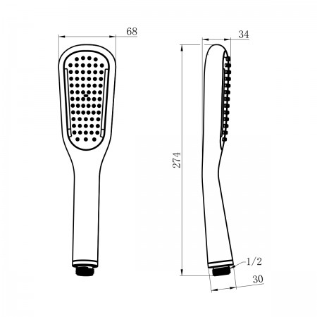 Лейка душевая LEMARK LM0411BL, 1-функциональная Лейка душевая LEMARK LM0411BL, 1-функциональная