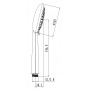 Лейка душевая LEMARK LM0616C, 6-функциональная Лейка душевая LEMARK LM0616C, 6-функциональная