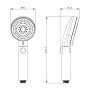 Лейка душевая LEMARK LM0818СW, 4-функциональная Лейка душевая LEMARK LM0818СW, 4-функциональная