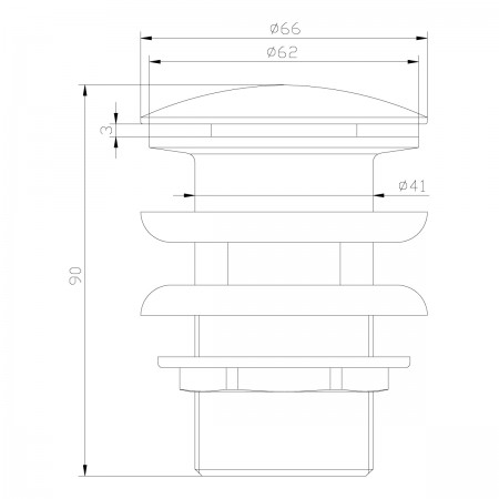 Донный клапан LEMARK Jasmine LM6680B, бронза Донный клапан LEMARK Jasmine LM6680B, бронза