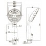 Лейка душевая LEMARK LM8001C, 1-функциональная Лейка душевая LEMARK LM8001C, 1-функциональная
