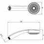 Лейка душевая LEMARK LM8010C, 1-функциональная Лейка душевая LEMARK LM8010C, 1-функциональная