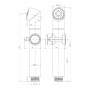 Лейка для биде LM8075BL, черный, блистер Лейка для биде LM8075BL, черный, блистер