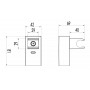 Крепление настенное LEMARK LM8079C поворотное для лейки Крепление настенное LEMARK LM8079C поворотное для лейки