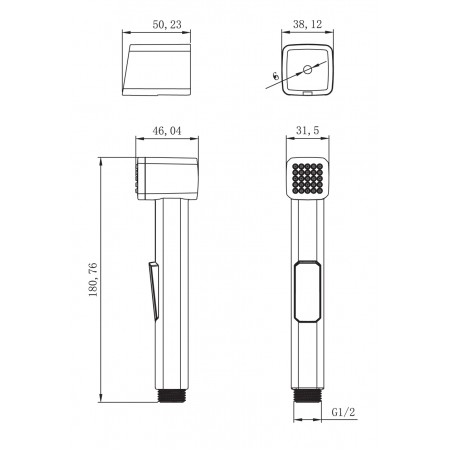 Комплект аксессуаров LEMARK LM8089C для биде, хром Комплект аксессуаров LEMARK LM8089C для биде, хром