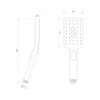 Лейка душевая LEMARK LM8123GM, 3-функциональная Лейка душевая LEMARK LM8123GM, 3-функциональная