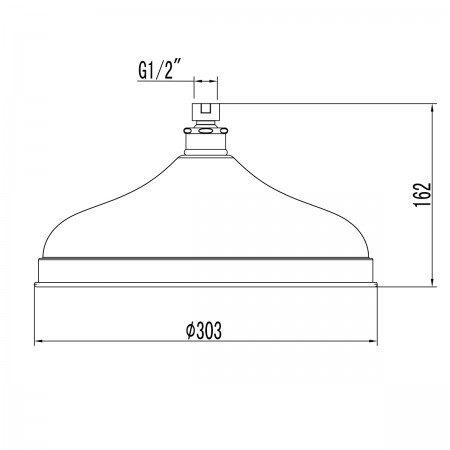 Лейка LEMARK LM9830G для верхнего душа, 1-функциональная Лейка LEMARK LM9830G для верхнего душа, 1-функциональная