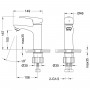 Смеситель LEMARK Linara LM0406C для раковины Смеситель LEMARK Linara LM0406C для раковины