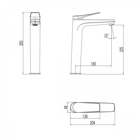 Смеситель LEMARK Bronx LM3709GM для раковины Смеситель LEMARK Bronx LM3709GM для раковины