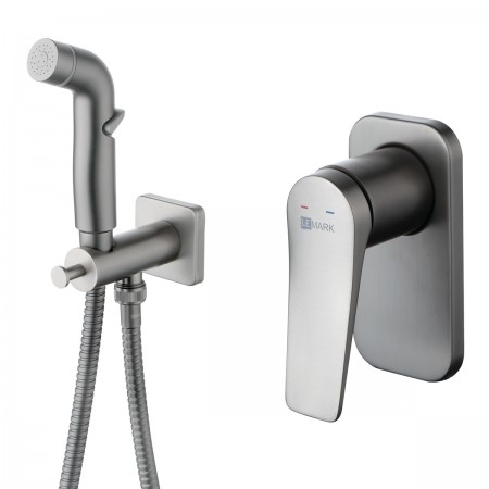 Смеситель LEMARK Bronx LM3719GM с гигиеническим душем, встраиваемый Смеситель LEMARK Bronx LM3719GM с гигиеническим душем, встраиваемый