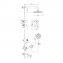Смеситель LEMARK Bronx LM3722BL для ванны и душа, встраиваемый Смеситель LEMARK Bronx LM3722BL для ванны и душа, встраиваемый