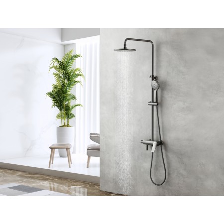 Смеситель LEMARK Bronx LM3762GM для душа с регулируемой высотой штанги Смеситель LEMARK Bronx LM3762GM для душа с регулируемой высотой штанги