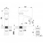 Смеситель LEMARK Brava LM4706G для раковины Смеситель LEMARK Brava LM4706G для раковины