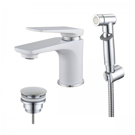 Смеситель LEMARK Allegro LM5916CW для раковины с гигиеническим душем Смеситель LEMARK Allegro LM5916CW для раковины с гигиеническим душем