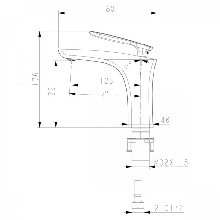 Смеситель LEMARK Bellario LM6806C для раковины Смеситель LEMARK Bellario LM6806C для раковины