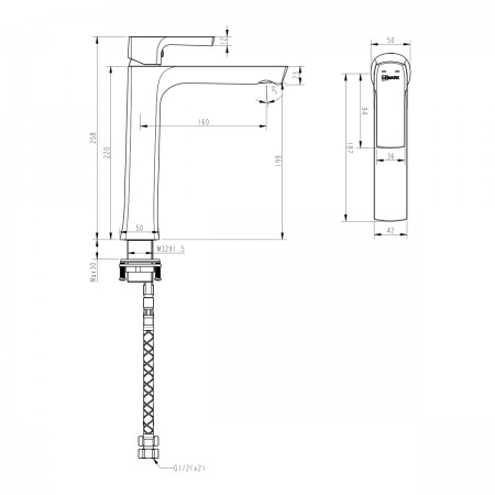 Смеситель LEMARK Ursus LM7209BL для раковины Смеситель LEMARK Ursus LM7209BL для раковины