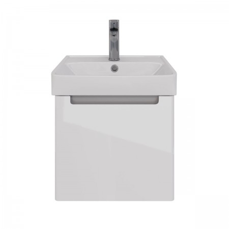 Тумба LEMARK BUNO MINI 45 см под 1 раковину, подвесная,1 ящик, цвет корпуса, фасада: Белый глянец Тумба LEMARK BUNO MINI 45 см под 1 раковину, подвесная,1 ящик, цвет корпуса, фасада: Белый глянец