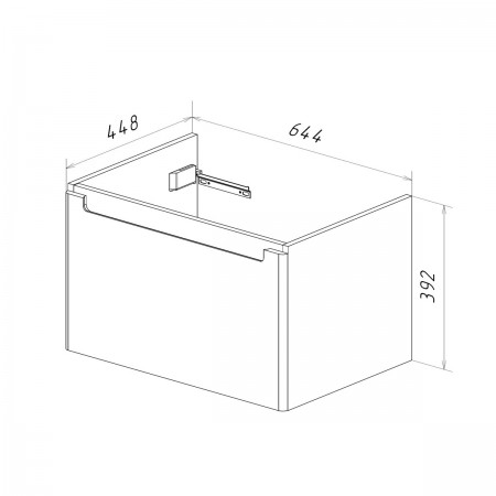 Тумба LEMARK BUNO MINI 70 см под 1 раковину, подвесная,1 ящик, цвет корпуса, фасада: Белый глянец Тумба LEMARK BUNO MINI 70 см под 1 раковину, подвесная,1 ящик, цвет корпуса, фасада: Белый глянец