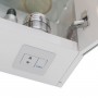 Шкаф зеркальный LEMARK ZENON 120х80 см 3-х дверный, с козырьком-подсветкой, с розеткой, цвет корпуса: Белый глянец Шкаф зеркальный LEMARK ZENON 120х80 см 3-х дверный, с козырьком-подсветкой, с розеткой, цвет корпуса: Белый глянец