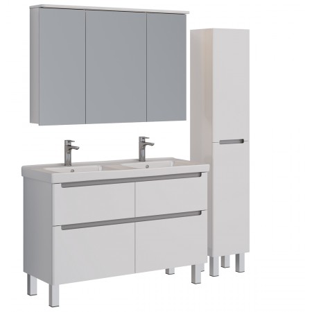 Шкаф зеркальный LEMARK ZENON 120х80 см 3-х дверный, с козырьком-подсветкой, с розеткой, цвет корпуса: Белый глянец Шкаф зеркальный LEMARK ZENON 120х80 см 3-х дверный, с козырьком-подсветкой, с розеткой, цвет корпуса: Белый глянец