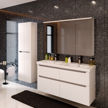 Шкаф зеркальный LEMARK ZENON 120х80 см 3-х дверный, с козырьком-подсветкой, с розеткой, цвет корпуса: Белый глянец Шкаф зеркальный LEMARK ZENON 120х80 см 3-х дверный, с козырьком-подсветкой, с розеткой, цвет корпуса: Белый глянец